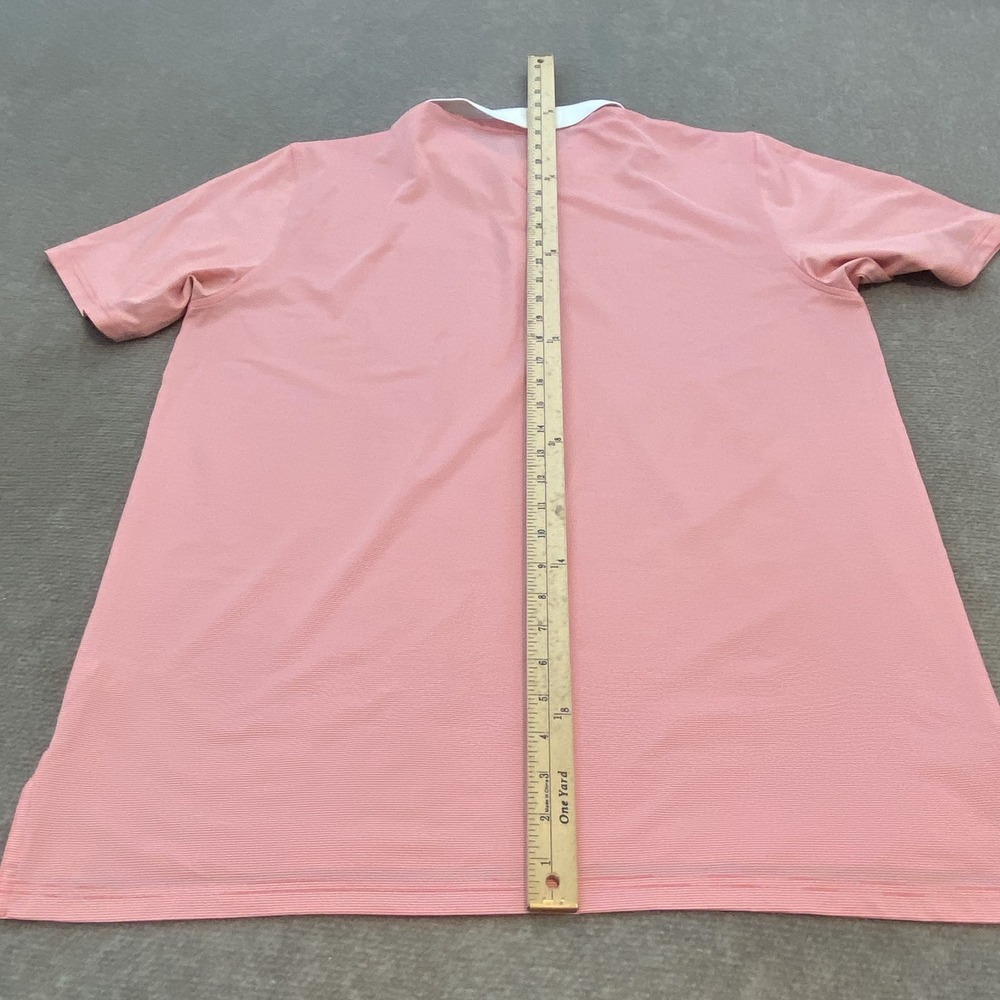 Southern Tide Pink Polo with White Contrast Collar golf polo - Picture 8 of 9